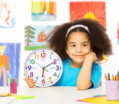 Telling Time Teaching Clock – Learning Clock for Kids – Kids Wall Clocks for Bed