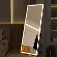 Full Length Mirror with LED Lights with Dimming & 3 Color Lighting for Bedroom