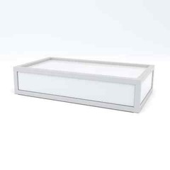Stackable Display Riser Platforms – Medium Riser Gloss White Econoco DDBRMWHT