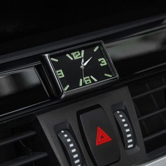 Mini Quartz Analog Watch Stick-On Clock Luminous Watch For Car Motorcycle Home