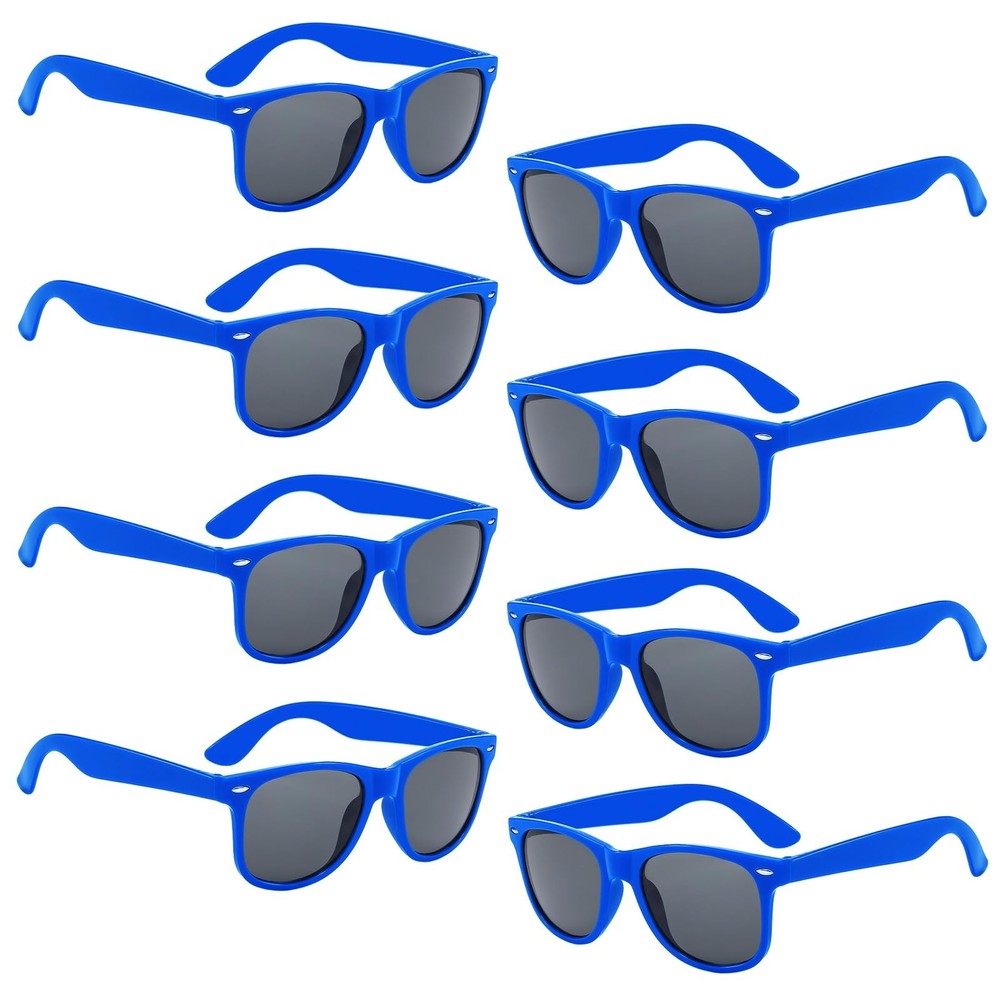 Pibupibu Kids Neon Colors Party Favor Supplies Unisex Sunglasses Pack of 8