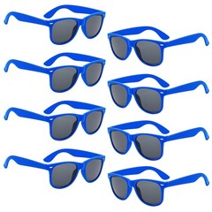 Pibupibu Kids Neon Colors Party Favor Supplies Unisex Sunglasses Pack of 8