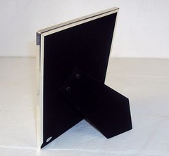 4″ X 6″ Stainless Steel Photo Frame ~ Bi-directional, External Mat ~ FR-410