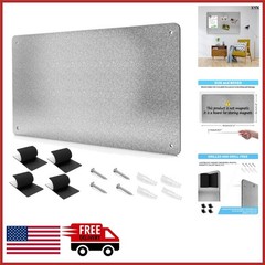 17.7″ x 11.8″ Metal Magnetic Board for Office Wall Display Notes Photos