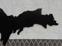 Upper Peninsula Michigan 906 Outline Plasma Cut Metal Wall Art 16″ W Black