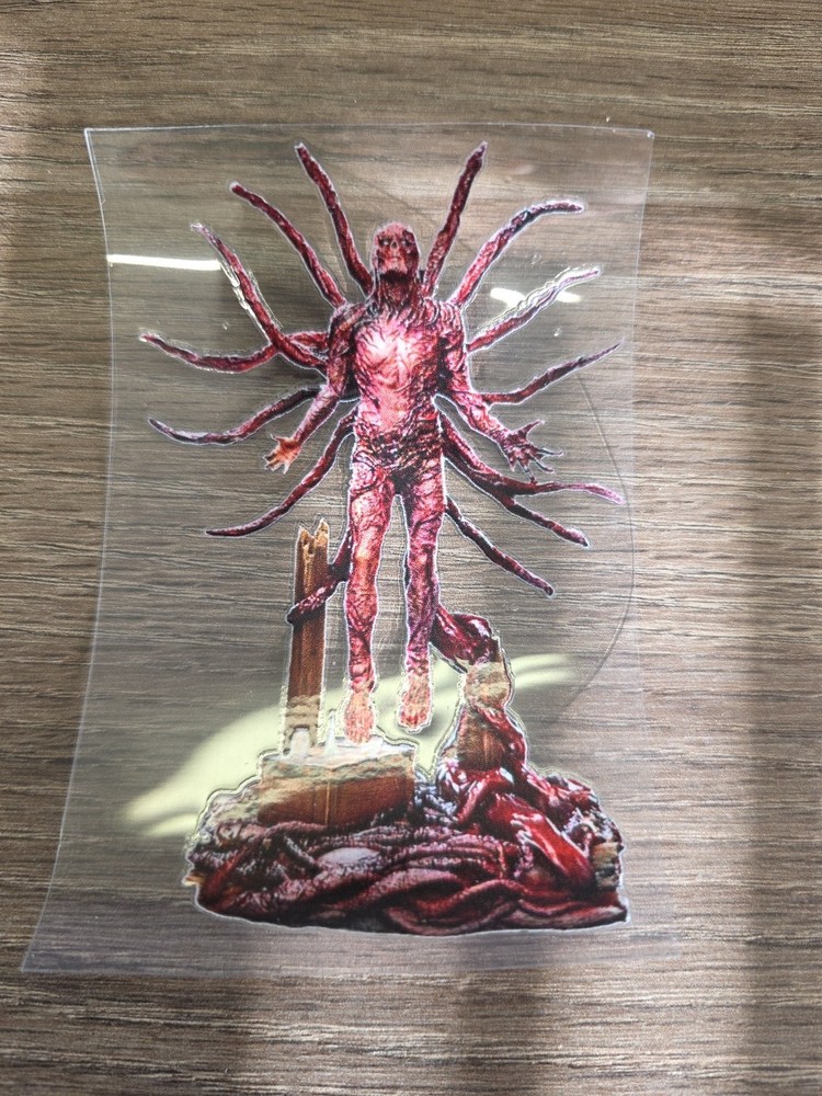 Vecna Stranger Things UV DTF Dcal Sticker Raised Waterproof Made In USA