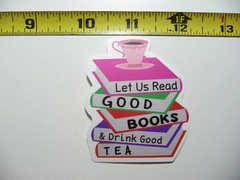 STACK OF BOOKS READING SMALL STICKER DECAL FUNNY FOR LAPTOP CASE FUNNY