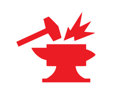 BLACKSMITH, FORGE, HAMMER, ANVIL, Decal Stickers for Cars, Laptops, Tablets