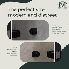 EVI Door Stoppers | Stainless Steel Door Handle Stopper – Adhesive and Screw …