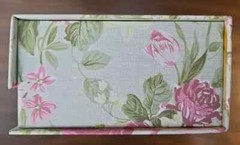 Decorative Lined Storage Box w/Hinged Lid 9 1/8” X 6 1/4″ X 3 3/8″ (Medium) BX06