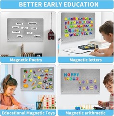 17.7″ x 11.8″ Metal Magnetic Board for Office Wall Display Notes Photos