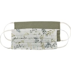 NEW! ~ Reversible Cotton Face Mask~Two Ply Pleated~Watercolor Greenery Pattern