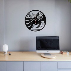 Salsa Dance Skates Vinyl Record Wall Clock Decor Handmade 1780