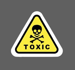Toxic Warning Sticker Death Waterproof – Buy Any 4 For $1.75 Each Storewide!