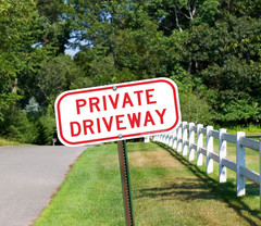 (2 Pack) Private Driveway Sign, .40 Rust Free Aluminum 12 X 6 Inches, UV Prot…