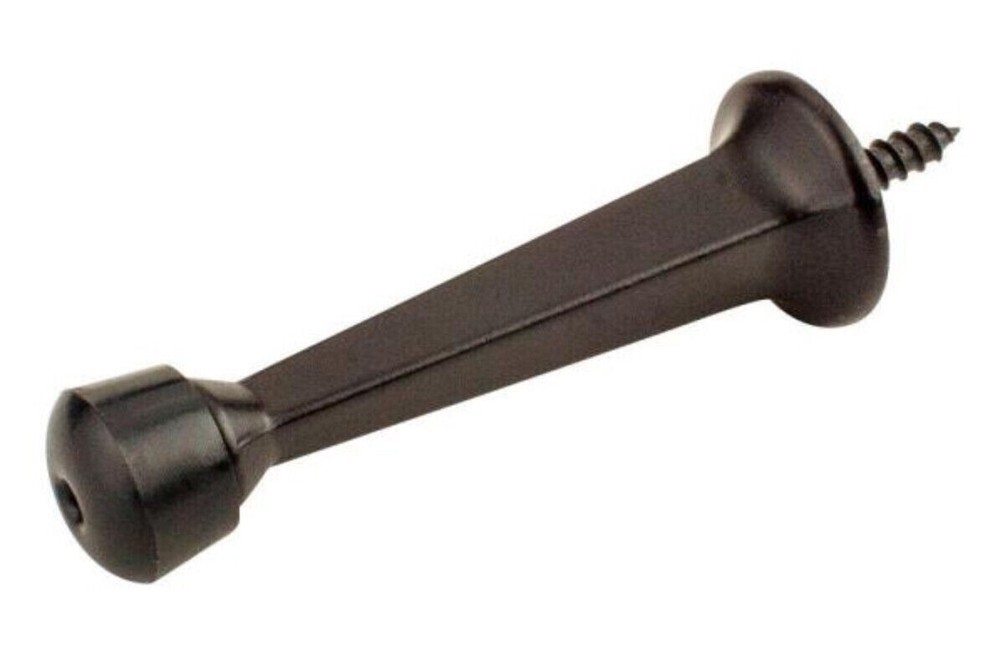 Everbilt (3) Solid Doorstop with Dark Brown Oil-Rubbed Bronze Finish – Helps Pre