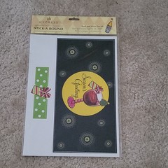 Cypress Home Stick-A-Round Peel & Stick Vinyl Decal Seasonal Greetings Holiday