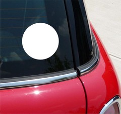 CIRCLE ROUND DOT STICKER DECAL CAR WINDOW SYMBOL PERIOD PLANET ECLIPSE