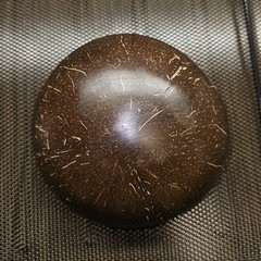 Thailand Elephant Coconut Shell Bowl Round 6 in Brown Multicolor Decorative Dish