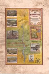 125Upper Mississippi River Fridley to Wabasha Vintage Historic Antique Map Print