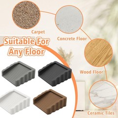 3 PCS Small Rubber Door Stopper, Bidirectional Wedge for Bottom