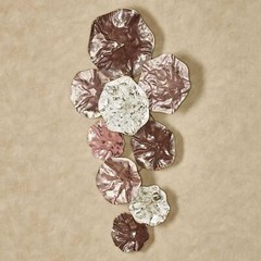 Sadira Collage Abstract Wall Art Blush Pink Purple Metal Wall Decor Sculpture