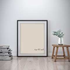 Keep life simple Inspirational Wall Art Print Motivational Quote Poster Decor