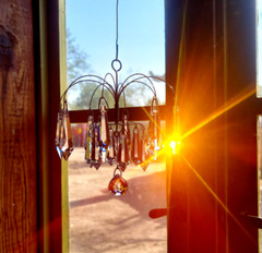 Crystal Hanging Suncatcher 38 50mm Asfour 5.25 x 5.75 in. Pendant Prism Rainbows