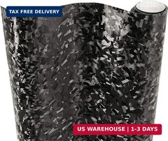 VViViD+ 2020 Edition Forged Black Composite Carbon Vinyl Wrap Roll (2.5ft x 5ft)