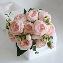 30CM Fake Roses Silk Peony Artificial Flowers Cheap New Year s Christmas
