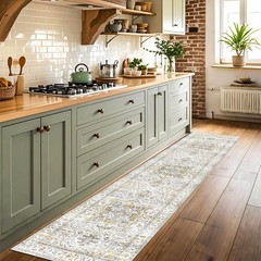 2×8 Hallway Washable Runner Rug : Vintage Soft Kitchen Bathroom Laundry Runne…