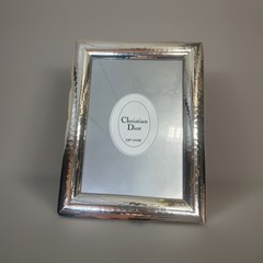 Vintage Christian Dior Silver Tone Picture Photo Frame 6 1/2″ x 8 1/2″