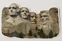 Mt Rushmore 3” Wide Sticker For Cars Laptop Mugs Tumbler Monument Travel Memoir