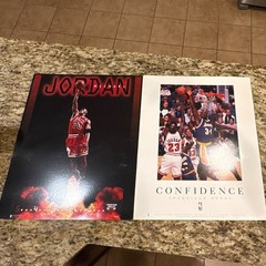 Vintage Costacos Bros NBA Gallery Edition Poster Lot Jordan Shaq Rigid Board
