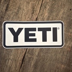 Authentic YETI Decal Sticker Vinyl 4” Advertisement Laptop Cup Car Promo Decal