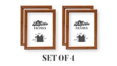 US ART Frames .75″ Distressed Oak Picture Frame 11″ to 24″ – Set of four