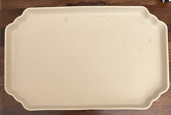 Threshold Designed with Studio McGee Beige Ceramic Decorative Tray 15.5″ x 10″