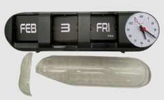 Cloudnola Black Capsule Date & Time Flip Clock