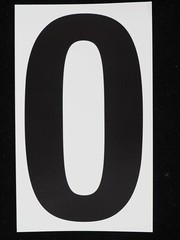 5″ x 3″ Stickers Vinyl Adhesive Address Numbers Black & White MADE IN USA