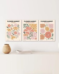 Framed Sage Green Boho Wall Art Set of 3 – Ready to Hang Canvas Prints