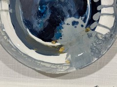 Surya Wall Decore Ceramic Plate In Frame. See Pictures For Details