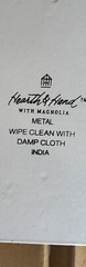 Wash & Fold Metal Sign Wall Decor By Hearth & Hand Magnolia Laundry Room