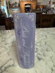 PRIDE AND PREJUDICE by Jane Austen Ceramic Book Vase NEW