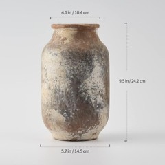 Stunning Rustic Decorative Vase – 9.5″ Ceramic Flower Holder for All Occasions