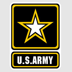 US Army Decal Sticker United States Military Veteran Logo Seal Flag 02