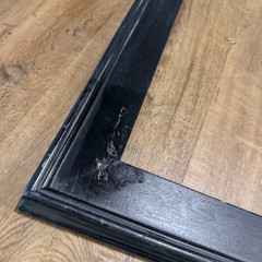 Vintage Pair (2) 16×20 Black Solid Wood Picture / Canvas Frames