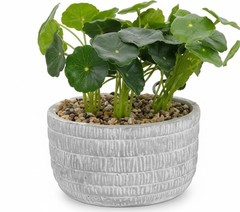 Faux Plants Indoor Artificial Mini Potted Plants Plastic Green Small 1/pk
