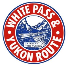 White Pass & Yukon Route Railway Railroad Train Sticker Decal R7586
