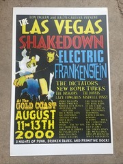 2000 Las Vegas Shakedown Poster Punk Rock Concert-Donnas -Nashville Pussy-Demons