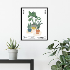 16×20 Black Poster Frame – Basic Design for Home or Office Use